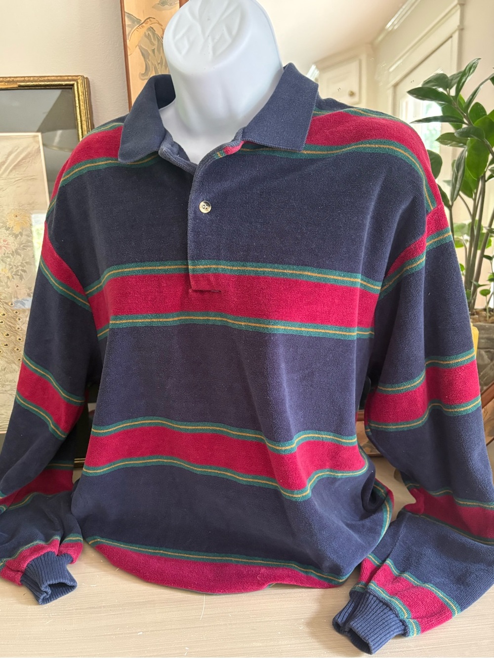 Vintage Chesterfield Velor Rugby polo shirt